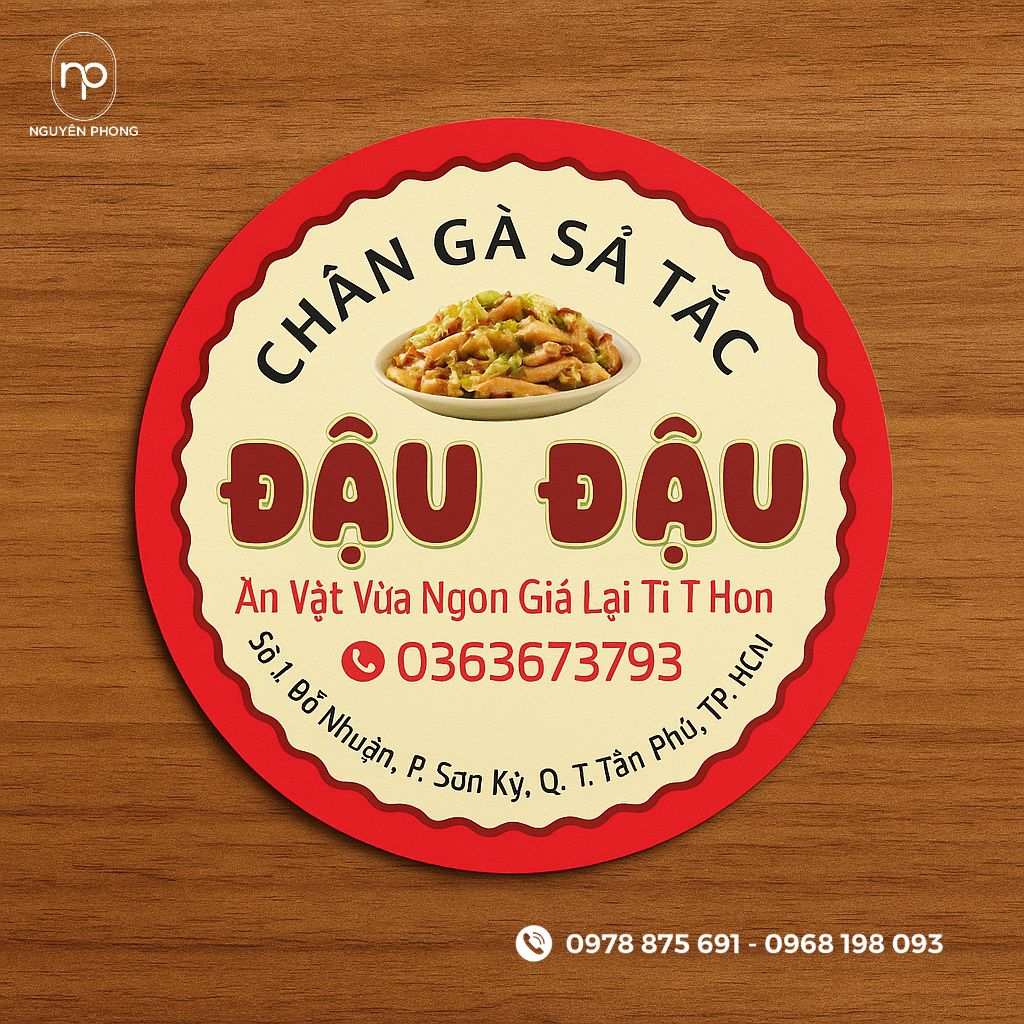 Phông chữ tem nhãn chân gà